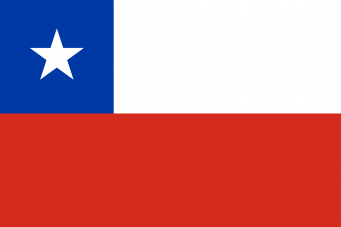 Chile Courtesy Flag