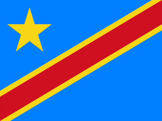 Congo, Democratic Republic Courtesy Flag