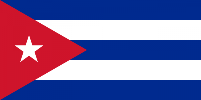 Cuba Courtesy Flag