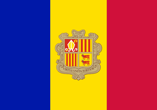 Andorra Courtesy Flag