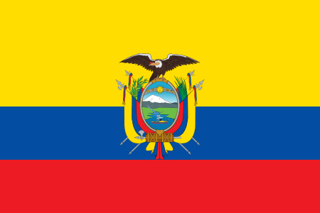 Ecuador National/Merchant Courtesy Flag