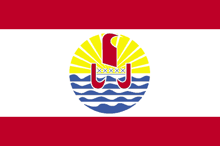 French Polynesia Courtesy Flag