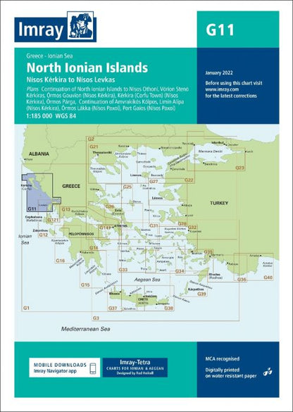 G11 North Ionian Islands (Imray Chart) - Boat-Stuff