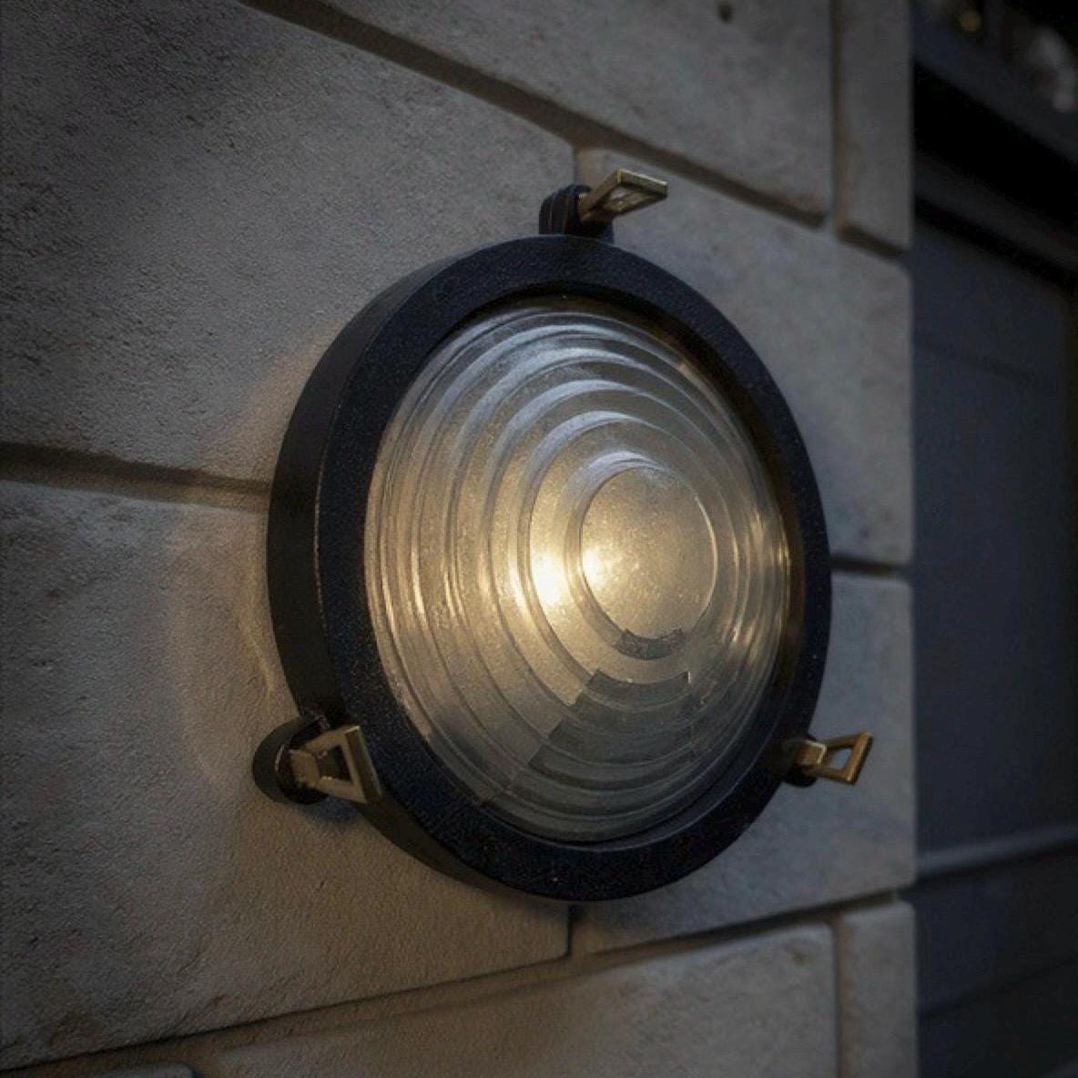 Wroxham ~ Cast Pewter Coastal Lighthouse Wall Light Industrial Ceiling Fixture - Boat-Stuff