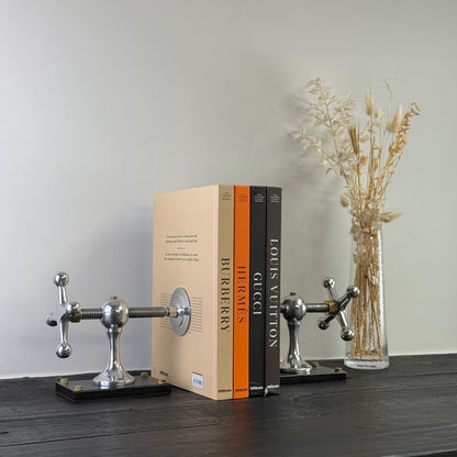 Windlass Bookend Retro Book DVD Organizer