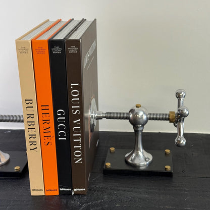 Windlass Bookend Retro Book DVD Organizer