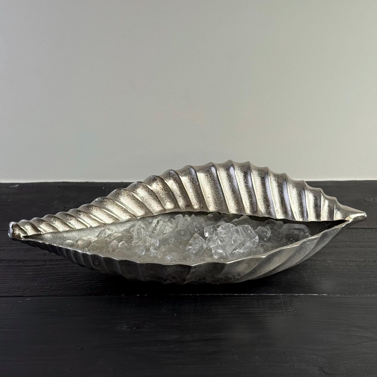 Clamshell Solid Cast Champagne Ice Bucket - Wine Cooler