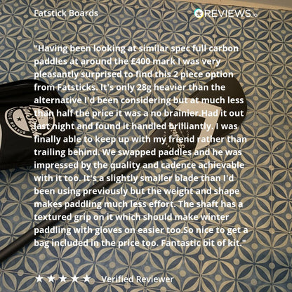 Full Carbon 2 Piece Paddle Board SUP Paddle - With Free Bag