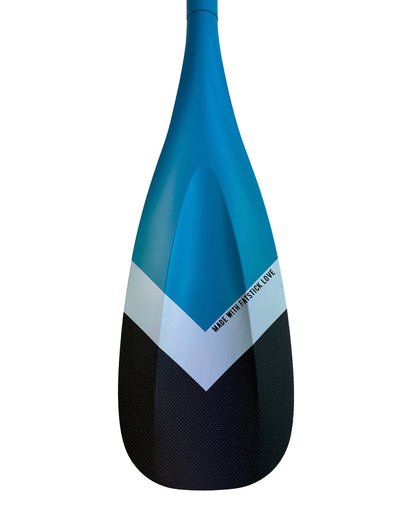 3 Piece Full Carbon Paddle Board Paddle - Blue/Pink/Black - With Free Bag