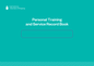 Personal Training and Service Record Book