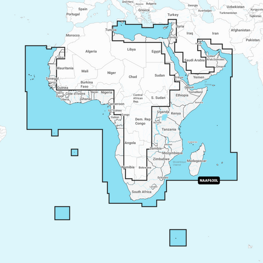 Navionics AF630L Africa & Middle East Large Chart