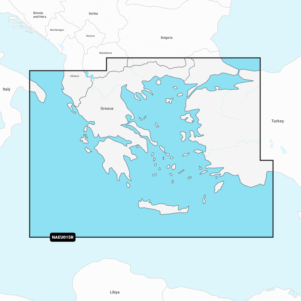 Navionics EU015R | Aegean Sea & Sea of Marmara Chart
