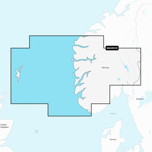 Navionics EU051R Norway | Lista to Sognefjord Chart