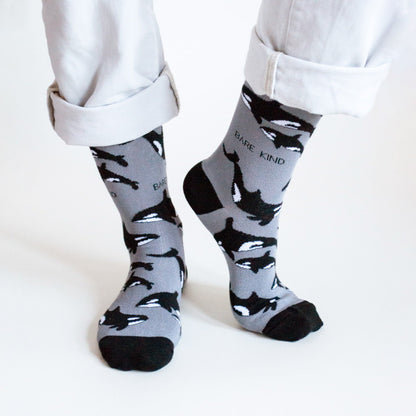 Save the Orcas Bamboo Socks