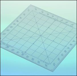 Navigation Protractor (250mm / 10-Inch Square)