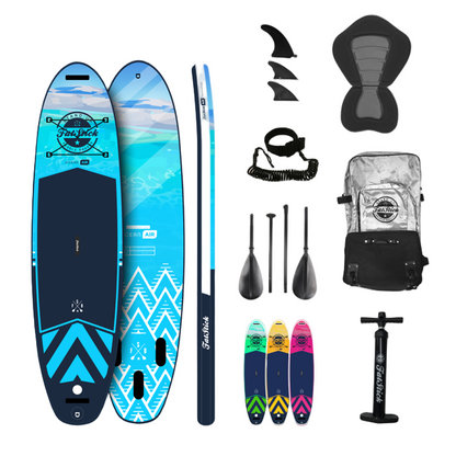 Pure Art 10'6 Inflatable Stand Up Paddle Board Package | With SEAT