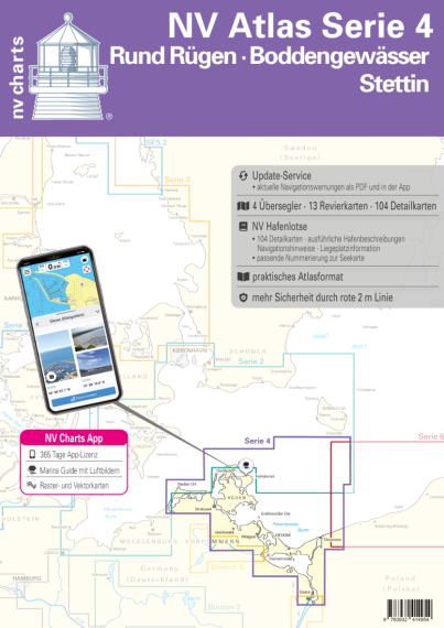 NV Atlas Germany DE 4 - Rund Rügen, Boddengewässer & Stettin - Boat-Stuff