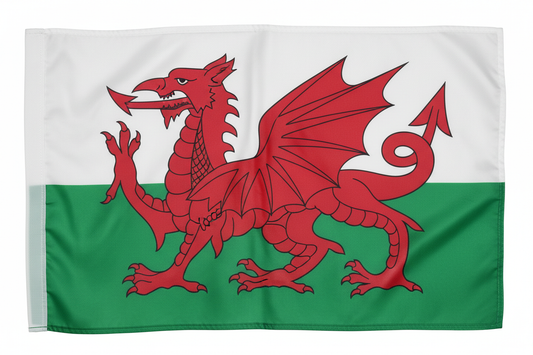 Welsh Dragon 12 x 9 Courtesy Flag Polyester - Boat-Stuff