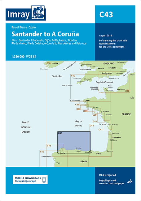 C43 Santander to A Coruna (Imray Chart)