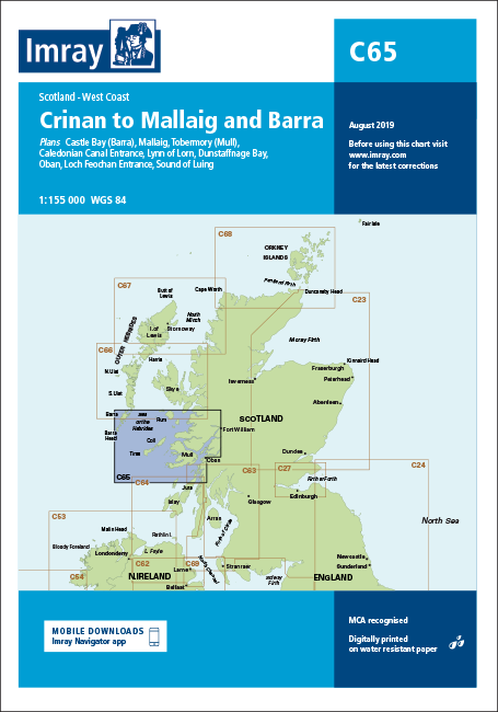 C65 Crinan to Mallaig and Barra (Imray Chart)