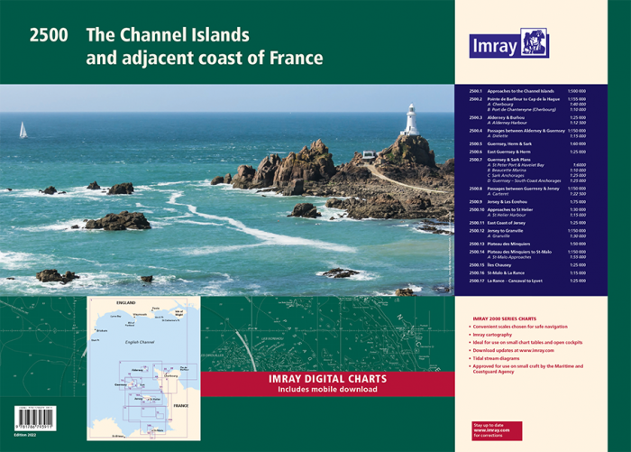 2500 The Channel Islands and adjacent coast of France Chart Pack