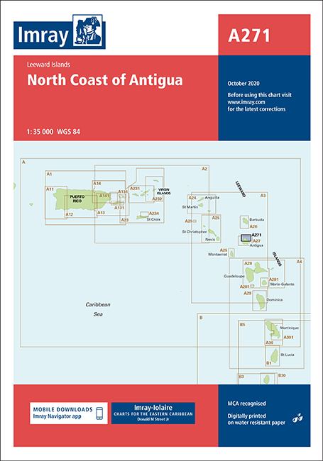 A271 North Coast of Antigua (Imray Chart)